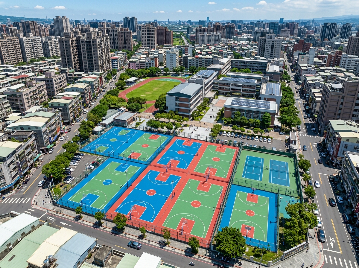 苏州市全塑型塑胶跑道硅PU篮球场 - 厂家